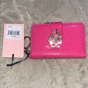 Juicy Couture Pink Wallet with Heart Charm